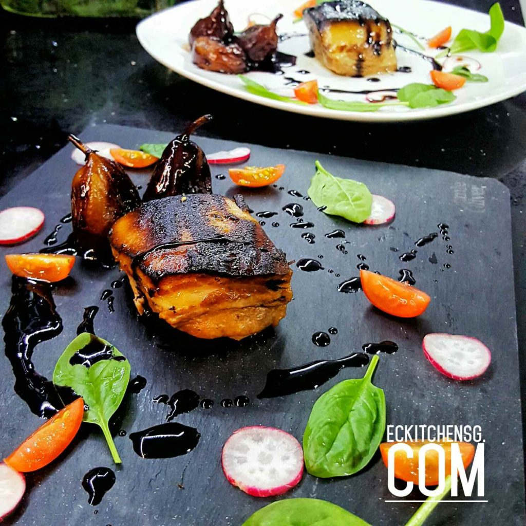 Slow Roast Pork Belly with Balsamic-Honey Figs