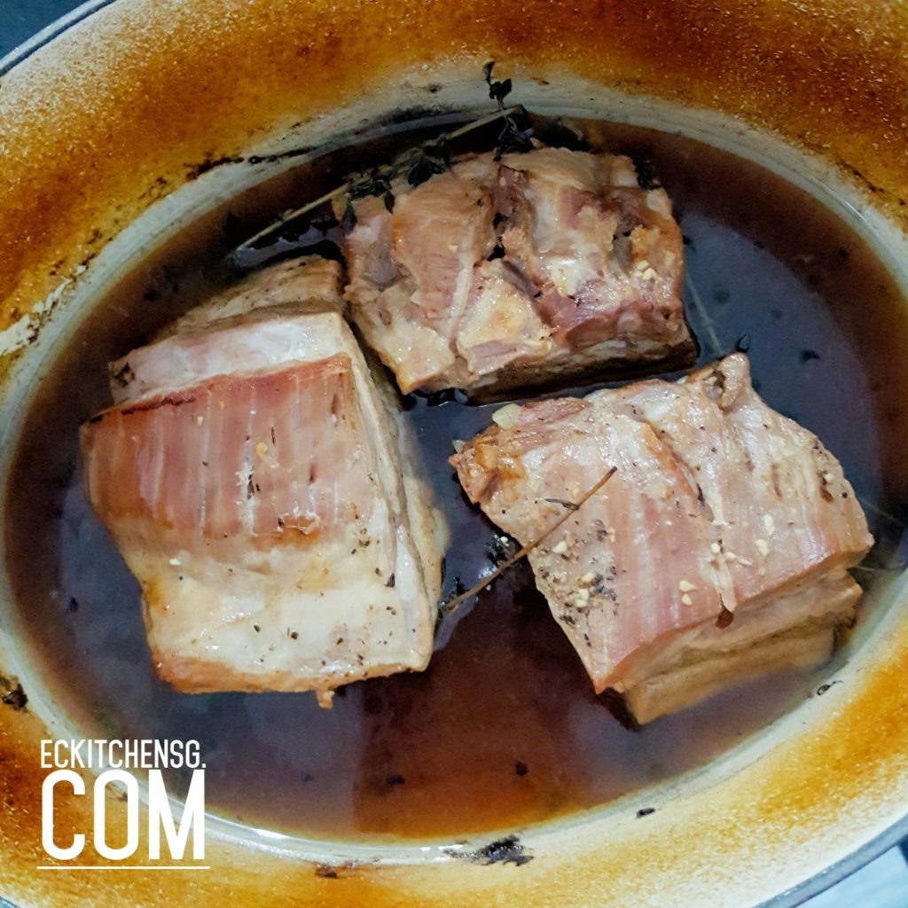 Slow Roast Pork Belly with Balsamic-Honey Figs