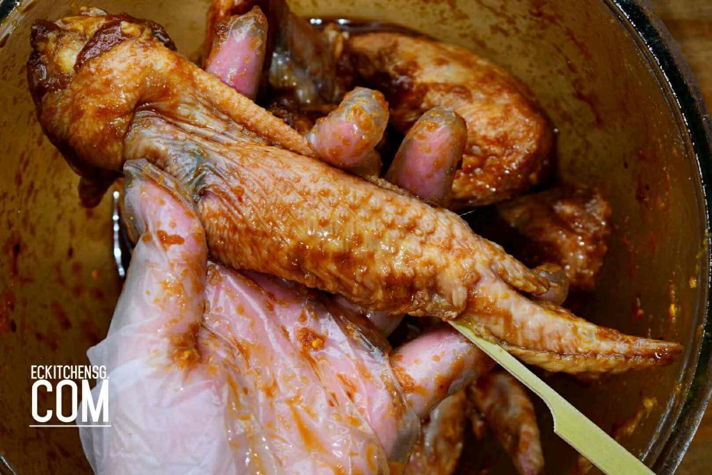 Singapore Hawker Style BBQ Chicken Wings