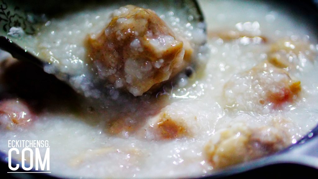 Silky Smooth Cantonese-Style Salted Chicken Congee with Sesame Oil & Rice Wine (港式麻油酒香咸鸡粥)